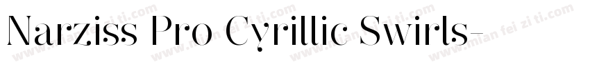 Narziss Pro Cyrillic Swirls字体转换